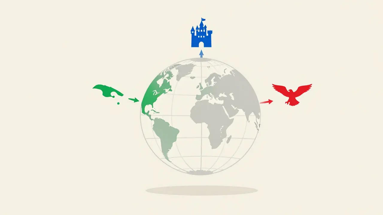 Abstract globe illustration showing regional differences in medication costs