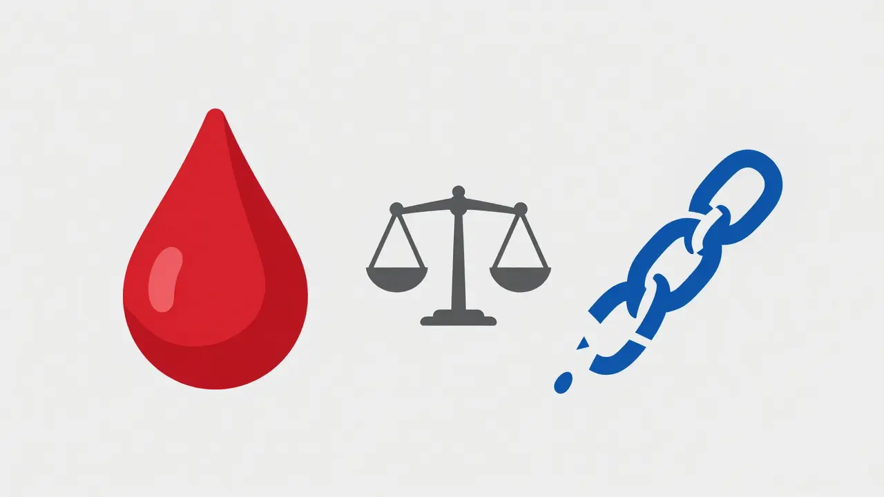 Conceptual balance between bleeding and clotting risks